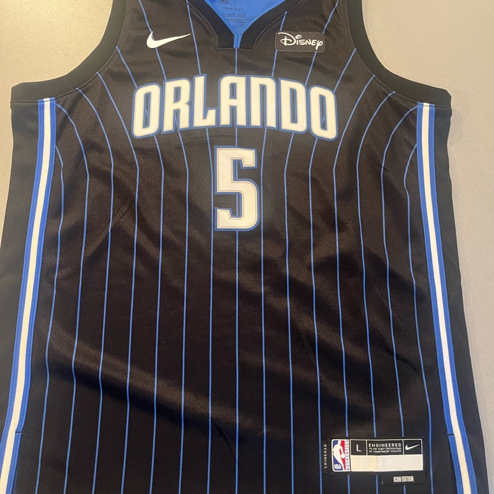 NBA Orlando Jersey - Black with Blue Stripes